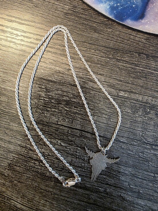 SM Bradford Co Jewelry - RJ Montana 925 Sterling Silver Bull Skull Necklace NWT